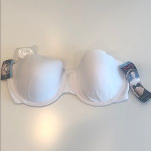 NWT Maidenform strapless 38c white bra